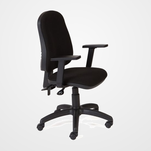 SILLA ROCADA RD-911/4+958 NEGRO CON BRAZOS