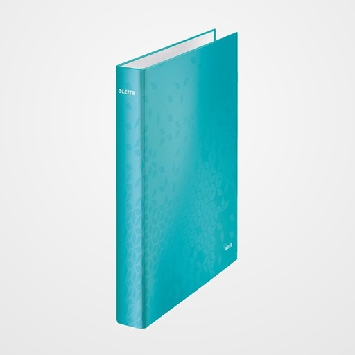 CARPETA de ANILLAS LEITZ WOW A4 180º 2 an.MIXTAS 25mm TURQUESA