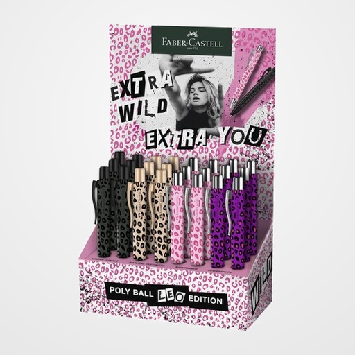 BOLIGRAFO FABER-CASTELL POLY BALL URBAN LEO SURTIDO EXPOSITOR de 24