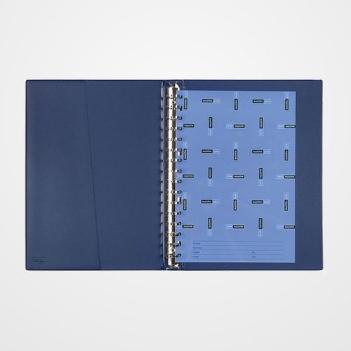 CARPETA de ANILLAS MULTIFIN ALFA PVC 3005 Fº 16 an.24mm AZUL