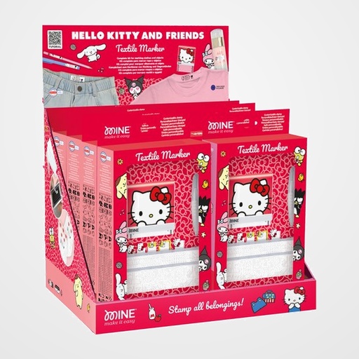 SELLO AUTOMATICO MINE DIY HELLO KITTY AND FRIENDS EXPOSITOR DE 12