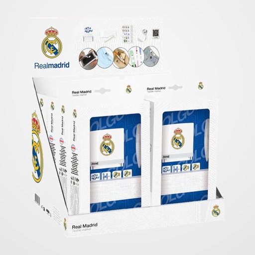 SELLO AUTOMATICO MINE DIY REAL MADRID EXPOSITOR DE 12