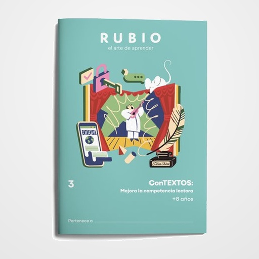 CUADERNO RUBIO A4 COMPETENCIA LECTORA 3º DE PRIMARIA (+8 años)