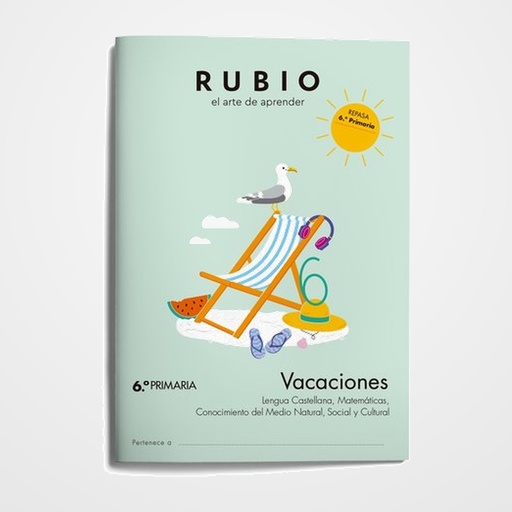 CUADERNO RUBIO A4 VACACIONES 6º PRIMARIA (11-12 años)