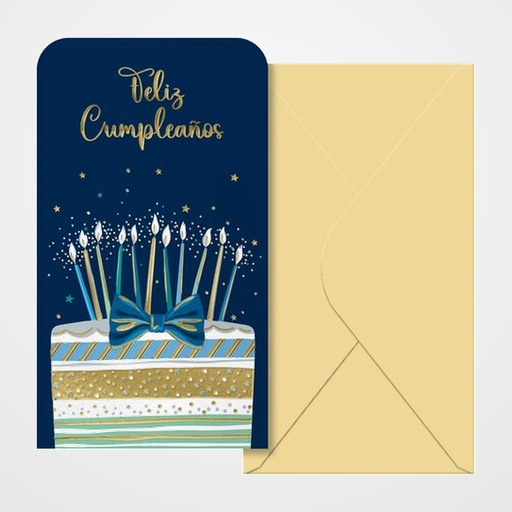 BILLETERO DE FELICITACION DOHE TODO AÑO 90x160 CAKE PACK DE 6