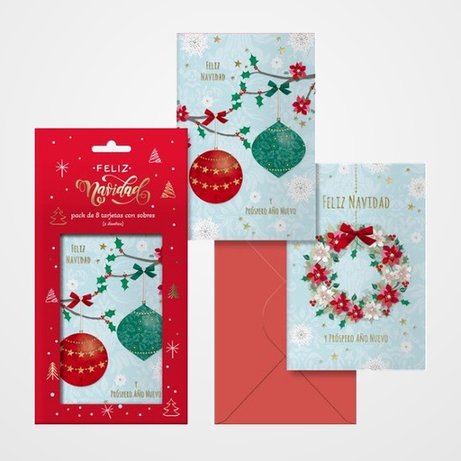 CHRISTMAS DOHE 115x170 ADVIENTO PACK DE 8 (4x 2 mod.)
