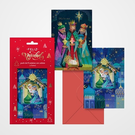 CHRISTMAS DOHE 115x170 NATIVITY PACK DE 8 (4x 2 mod.)