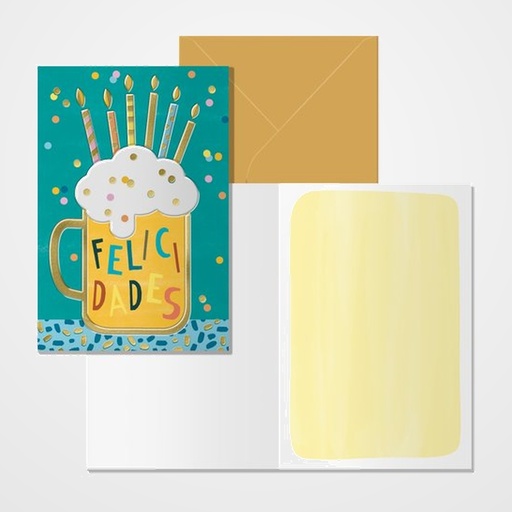 TARJETA DE FELICITACION DOHE 115x170 BEER