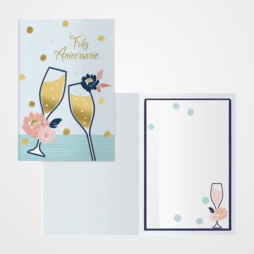 TARJETA DE FELICITACION DOHE 115x170 BRINDIS