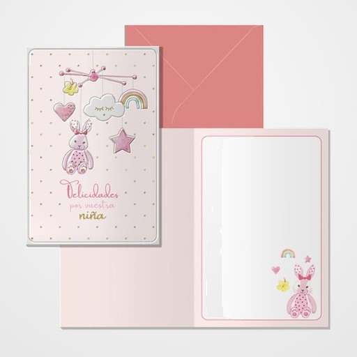 TARJETA DE FELICITACION DOHE 115x170 CARRUSEL