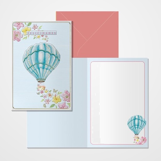 TARJETA DE FELICITACION DOHE 115x170 GLOBO