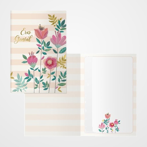TARJETA DE FELICITACION DOHE 115x170 TULIPANES