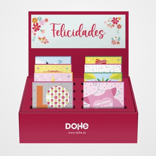 TARJETA GUIRNALDA DOHE SURTIDO EXPOSITOR DE 48