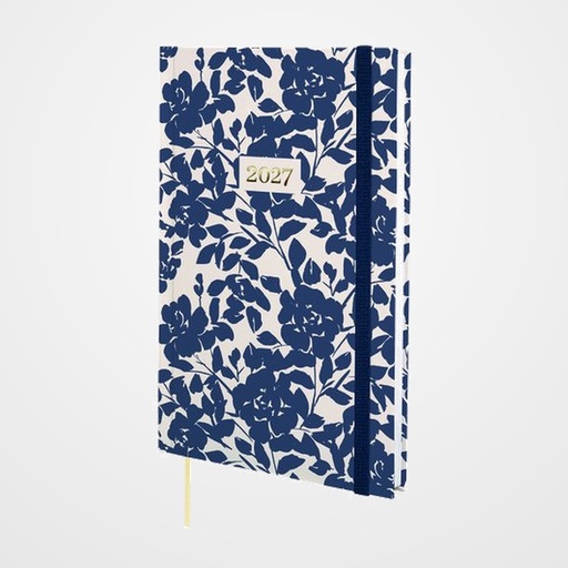 AGENDA ANUAL (2027) CATALAN FINOCAM DYNAMIC BERLIN COSIDA tapa ACOLCHADA con GOMA Y10 140x204 S/V COTTON