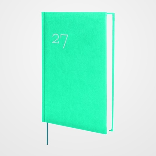 AGENDA ANUAL (2027) CATALAN FINOCAM DYNAMIC MILANO COSIDA tapa ACOLCHADA Y10 140x204 D/P CYAN