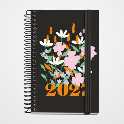 AGENDA ANUAL (2027) CATALAN MIQUELRIUS NATURA ESPIRAL tapa EXTRA con GOMA CADDY 80x120 D/P ESPIGAS