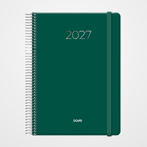 AGENDA ANUAL (2027) COLOUR VIBES ESPIRAL tapa EXTRA 150x210 D/P VERDE