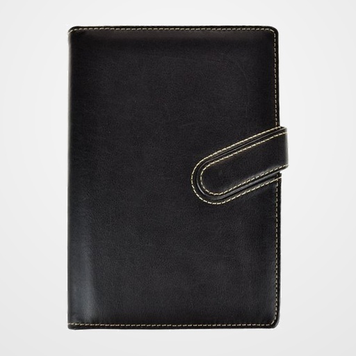 AGENDA ANUAL (2027) DIDEX MONACO WIRE-O con FUNDA ACOLCHADA cierre MAGNETICO A5 150x210 21DB D/P NEGRO