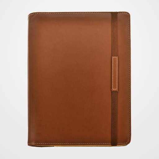 AGENDA ANUAL (2027) DIDEX WIRE-O con FUNDA ACOLCHADA con GOMA 170x240 24DP D/P MARRON