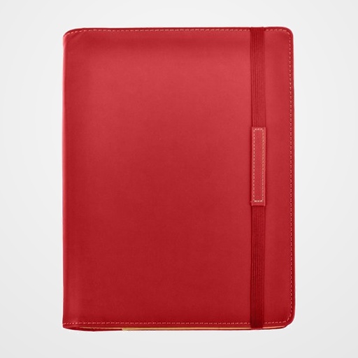 AGENDA ANUAL (2027) DIDEX WIRE-O con FUNDA ACOLCHADA con GOMA 170x240 24DP D/P ROJO