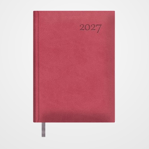AGENDA ANUAL (2027) DOHE LAUSANA COSIDA tapa EXTRA POLIPIEL 140x200 D/P FUCSIA