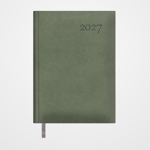 AGENDA ANUAL (2027) DOHE LAUSANA COSIDA tapa EXTRA POLIPIEL 140x200 D/P VERDE