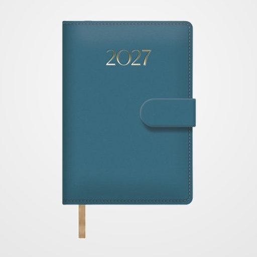 AGENDA ANUAL (2027) DOHE PRETTY COSIDA tapa EXTRA POLIPIEL con BROCHE 125x180 D/P AZUL