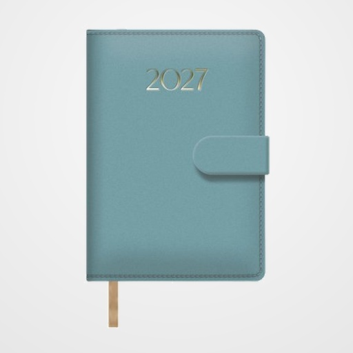 AGENDA ANUAL (2027) DOHE PRETTY COSIDA tapa EXTRA POLIPIEL con BROCHE 125x180 D/P VERDE