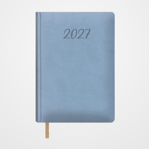 AGENDA ANUAL (2027) DOHE SAMBA COSIDA tapa EXTRA POLIPIEL 150x210 D/P AZUL CLARO