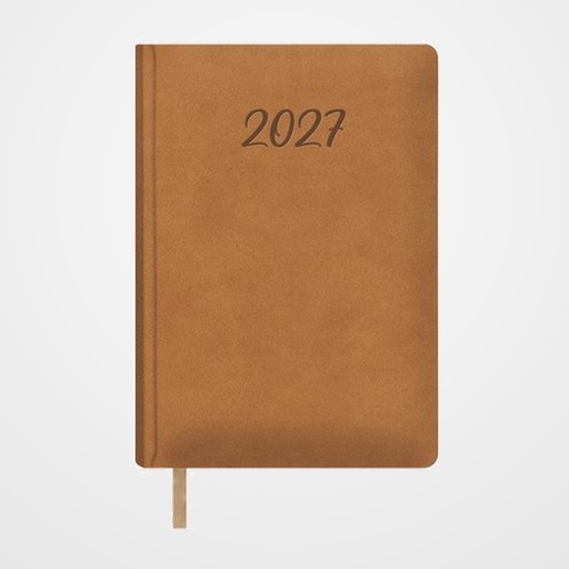 AGENDA ANUAL (2027) DOHE SAMBA COSIDA tapa EXTRA POLIPIEL 150x210 D/P CAMEL