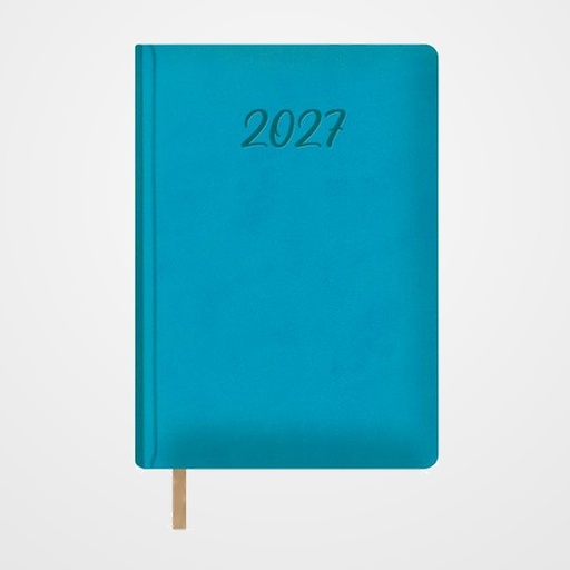 AGENDA ANUAL (2027) DOHE SAMBA COSIDA tapa EXTRA POLIPIEL 150x210 D/P TURQUESA