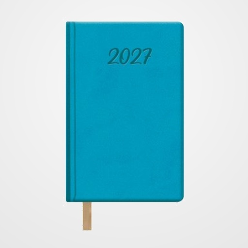 AGENDA ANUAL (2027) DOHE SAMBA COSIDA tapa EXTRA POLIPIEL 85x130 S/V TURQUESA