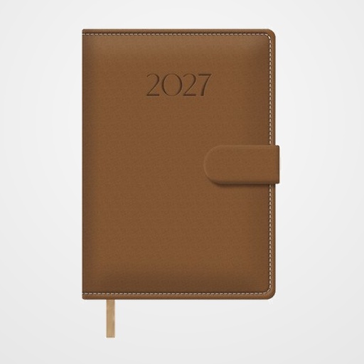 AGENDA ANUAL (2027) DOHE SENA COSIDA tapa EXTRA POLIPIEL 150x210 D/P CAMEL