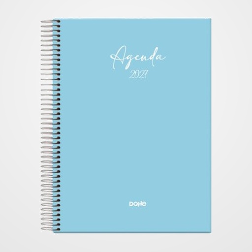 AGENDA ANUAL (2027) DOHE SERENITY ESPIRAL tapa EXTRA 140x200 D/P AZUL
