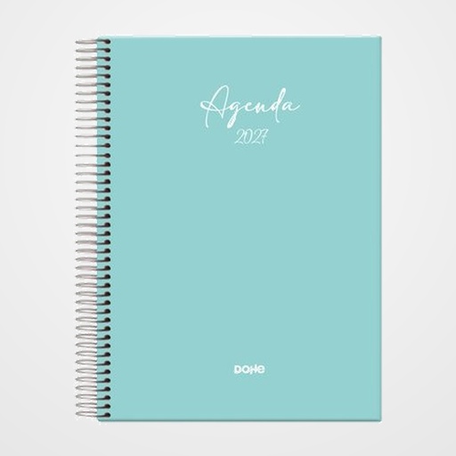 AGENDA ANUAL (2027) DOHE SERENITY ESPIRAL tapa EXTRA 140x200 D/P VERDE