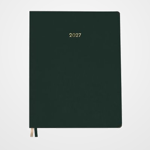AGENDA ANUAL (2027) DOHE ZENITH COSIDA tapa FLEXIBLE POLIPIEL 150x210 S/V NEGRO