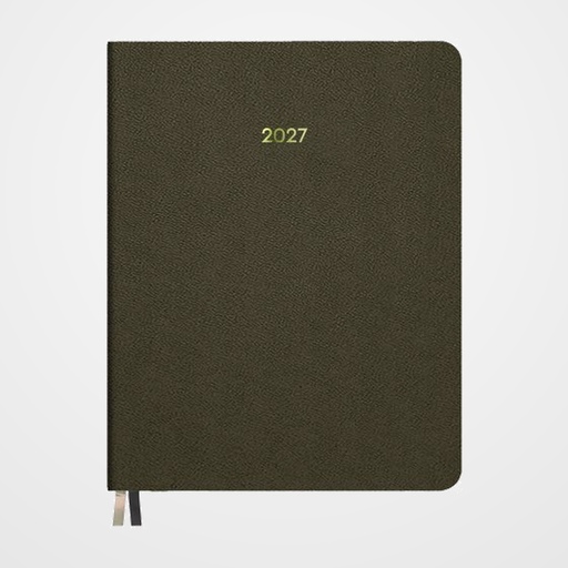 AGENDA ANUAL (2027) DOHE ZENITH COSIDA tapa FLEXIBLE POLIPIEL 210x280 S/V MARRON