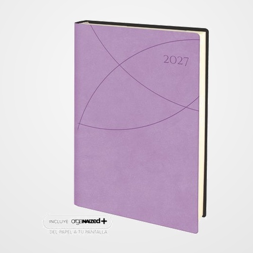 AGENDA ANUAL (2027) EDEUSTO FAVIGNANA COSIDA tapa FLEXIBLE E11 170x240 D/P VIOLETA (D51)