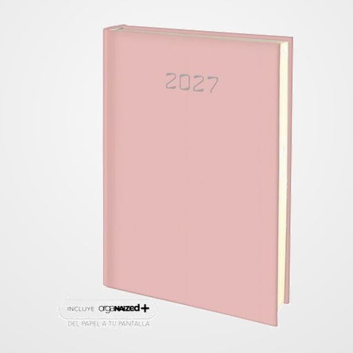 AGENDA ANUAL (2027) EDEUSTO PONZA COSIDA tapa ACOLCHADA E11 170x240 D/P ROJO (E84)