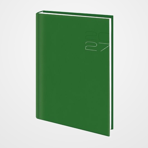 AGENDA ANUAL (2027) EDEUSTO POSITANO COSIDA tapa ACOLCHADA E15 170x240 S/V VERDE (C16)