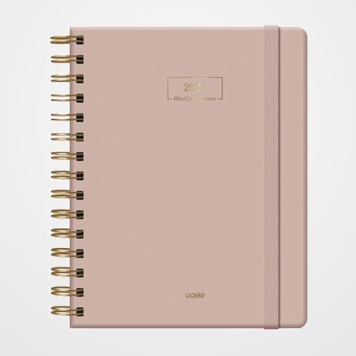 AGENDA ANUAL (2027) ETHERNAL WIRE-O tapa EXTRA 160x210 S/V BEIGE