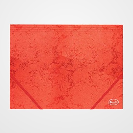CARPETA de GOMAS y SOLAPAS FOROFIS CARTON A4 ROJO