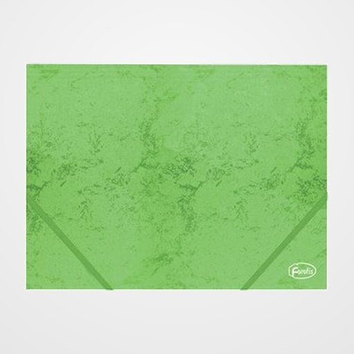 CARPETA de GOMAS y SOLAPAS FOROFIS CARTON A4 VERDE
