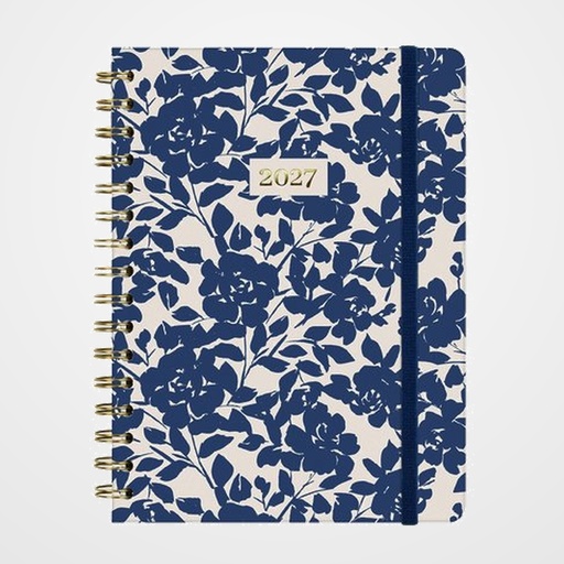AGENDA ANUAL (2027) FINOCAM ESPIRAL TRENDY YOU WIRE-O tapa EXTRA con GOMA E10 155x212 S/V APAIS. COTTON