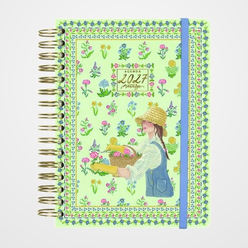 AGENDA ANUAL (2027) FINOCAM MARTABGE WIRE-O tapa EXTRA con GOMA E10 155x212 D/P AZUL