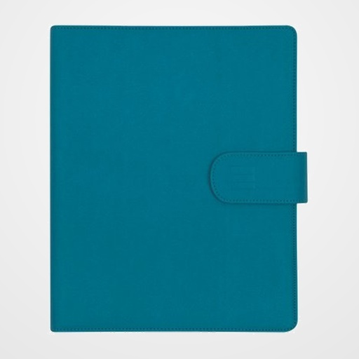 AGENDA ANUAL (2027) FINOCAM OPEN LEO 2 ANILLAS CON CUBIERTA SINTETICA con BROCHE 1000 155x215 D/P AZUL