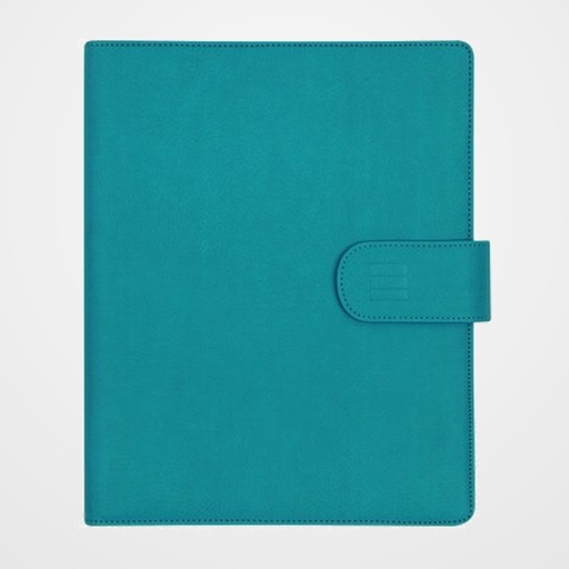 AGENDA ANUAL (2027) FINOCAM OPEN TROYA ANILLAS CON CUBIERTA SINTETICA con BROCHE 1000 155x215 S/V AZUL