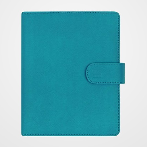 AGENDA ANUAL (2027) FINOCAM OPEN TROYA ANILLAS CON CUBIERTA SINTETICA con BROCHE 500 117x181 S/V AZUL