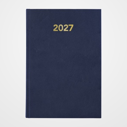 AGENDA ANUAL (2027) GRAFOPLAS BAVIERA COSIDA tapa EXTRADURA A5 210x145 D/P AZUL
