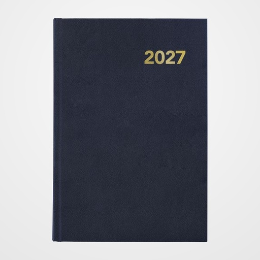 AGENDA ANUAL (2027) GRAFOPLAS BRETAÑA COSIDA tapa EXTRADURA A5 210x145 D/P AZUL